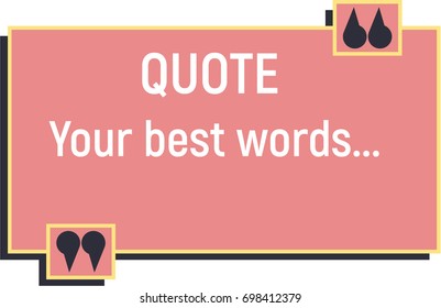 Quotes pink template