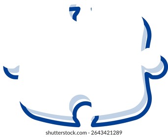 Quotes Puzzle Style Speech Illustration. Communication Icon Concept Isolated