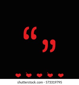 Quotes sign icon.