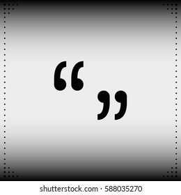 Quotes sign icon.
