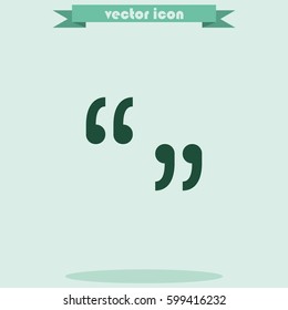 Quotes sign icon.