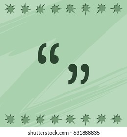 Quotes sign icon.