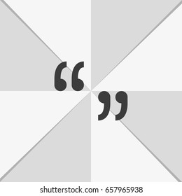 Quotes sign icon.
