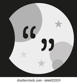 Quotes sign icon.