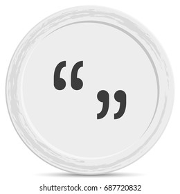 Quotes sign icon.