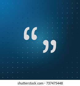 Quotes sign icon.