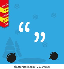 Quotes sign icon.