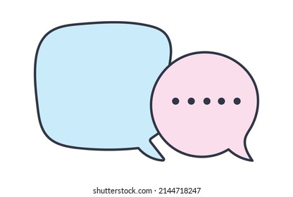 Quotes speech bubble icon. Vector illustration