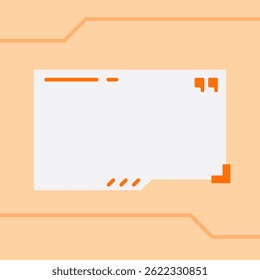 Quotes template with copy space. Social media in square.