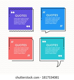 Quotes and testimonial design template.
