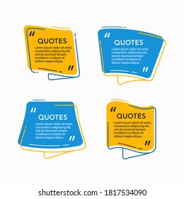 Quotes and testimonial design template.