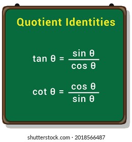 quotient identities formula trigonometric functions