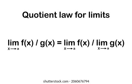 Quotient law for limits in mathematics