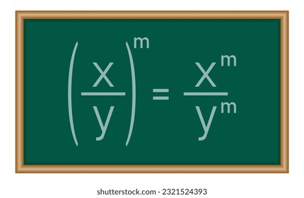 Quotient property of exponents. Quotient of powers in mathematics. Mathematics resources for teachers and students.