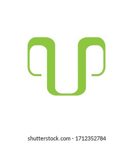 QUP letter logo design vector