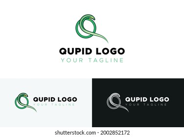 Qupid logo is a vectorized illustration. well-constructed and high-quality file. Layers are well-organized and name them appropriately.