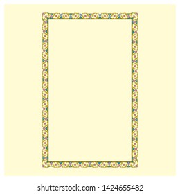 quran Book Creative Seamless Border.