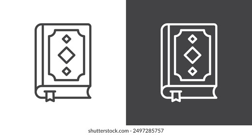 Quran Buch Symbol Vektor Logo Set Sammlung für Web App ui