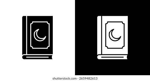 Gráficos escalables del Vector del icono del libro del Corán