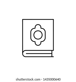 quran, death outline icon. detailed set of death illustrations icons. can be used for web, logo, mobile app, UI, UX