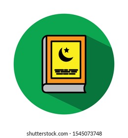Quran flat icon, design template vector