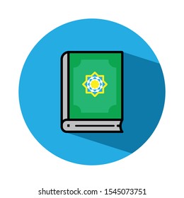Quran flat icon, design template vector