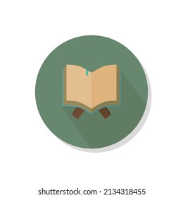 Quran Flat Icon For Ramadan or Islamic Project