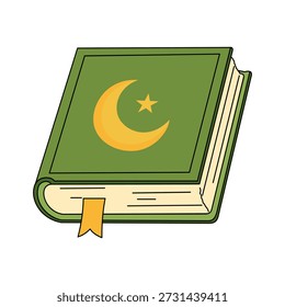 Quran green vector, Islamic asset