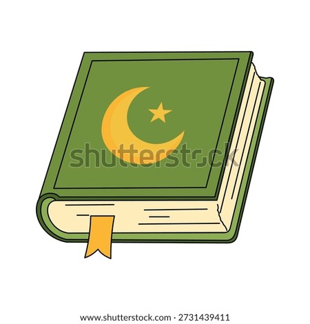 Quran green vector, Islamic asset