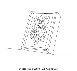 Quran, the holy book of Muslims Koran one line art. Continuous line drawing of online Muslims, Islam, traditions, clothing, folk, oriental.