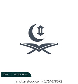Quran icon design illustration vector eps 10