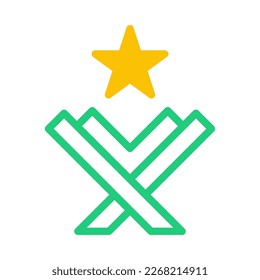 quran icon duotone green yellow style ramadan illustration vector element and symbol perfect. Icon sign from modern collection for web.