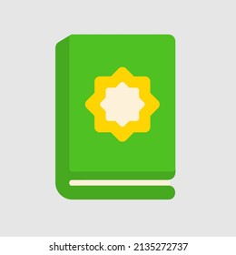 Quran icon in flat style about ramadan, use for website mobile app presentation