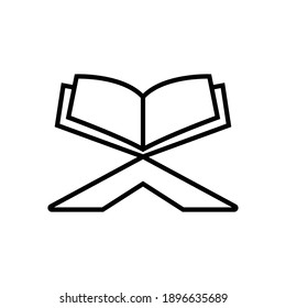 Quran icon line style vector for your design