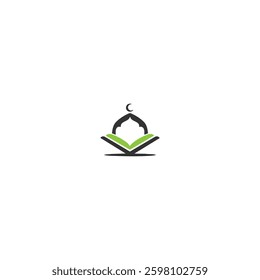 Quran icon logo flat vector design
