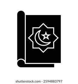 Quran icon . for mobile concept and web design on white background