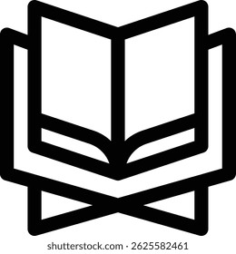 Koran-Symbol. Design mit dünnen linearen Stilen einzeln auf weißem Hintergrund