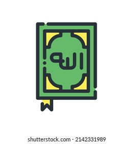 quran icon. vector illustration on white background