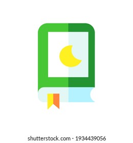 Quran icon vector illustration.suitable for websites or banners with ramadan, Islamic themes, etc.