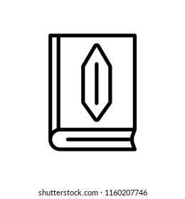 Quran icon vector isolated on white background, Quran transparent sign