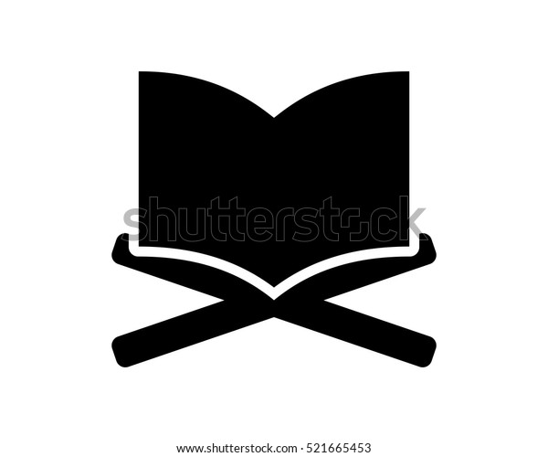 Quran Islam Islamic Muslime Religion Silhouette Stock Vektorgrafik Lizenzfrei