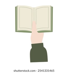 Livro islâmico do Alcorão ilustração vetorial plana