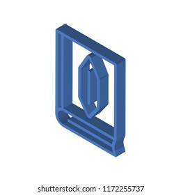 Quran isometric left top view 3D icon