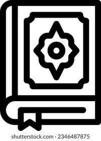 Quran Line Icon - Single Icon, Vector 