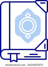 Design de ícone de vetor da linha do Alcorão