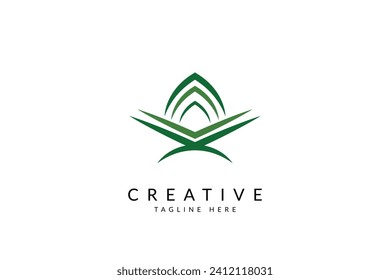 Quran logo design vector illustration