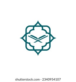 Quran Logo Simple. Islamic Design. Quran Icon