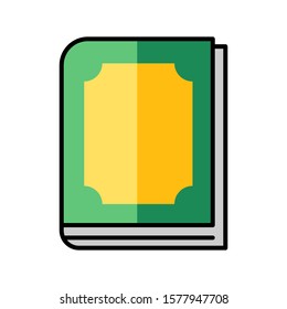 Quran muslim icon flat vector design