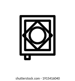 Koran Pixel perfekte Symbol Vektorminimalist mit dem fügen Ordner feste Farbe. geeignet für UI UX, Print Template, Web Design und andere