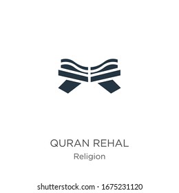 Quran rehal icon vector. Trendy flat quran rehal icon from religion collection isolated on white background. Vector illustration can be used for web and mobile graphic design, logo, eps10